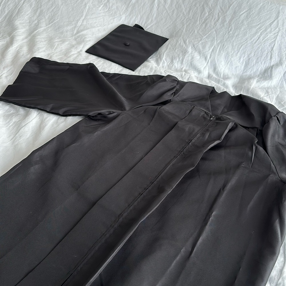 Graduation cap and gown
